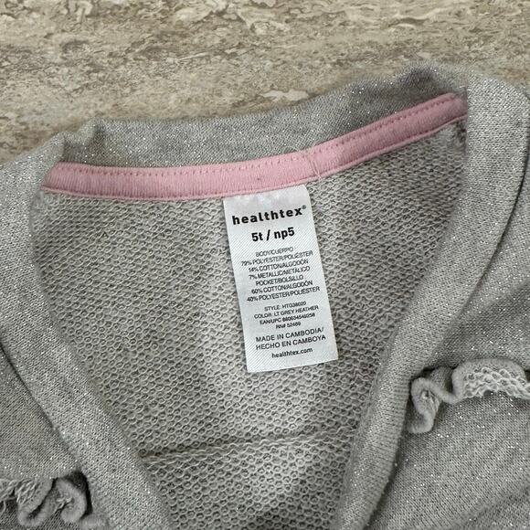 Toddler Girls Sparkling Silver Dress 4T - Picture 3 of 7